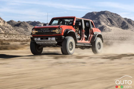 Ford Bronco Raptor 2022, sur le sable